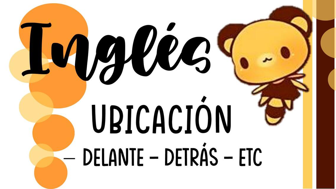 Vocabulario Ingles - ubicación