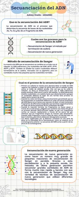 Infografía de Secuenciación del ADN