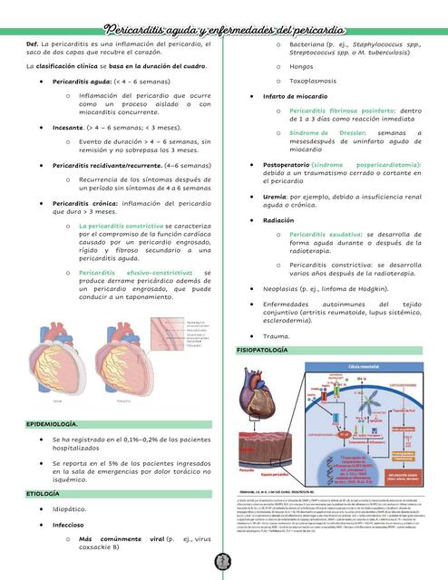 Pericarditis Medical Studs