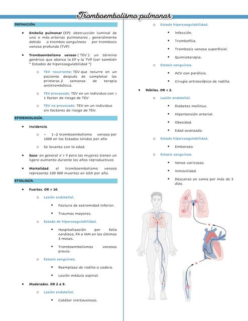 Tromboembolismo Pulmonar