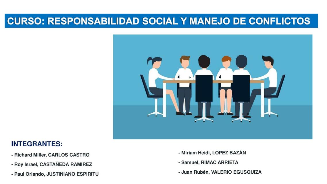 Responsabilidad Social y Manejo de Conflictos 