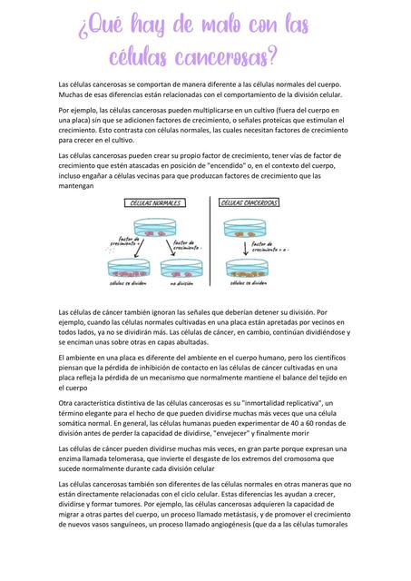 Las Células Cancerosas