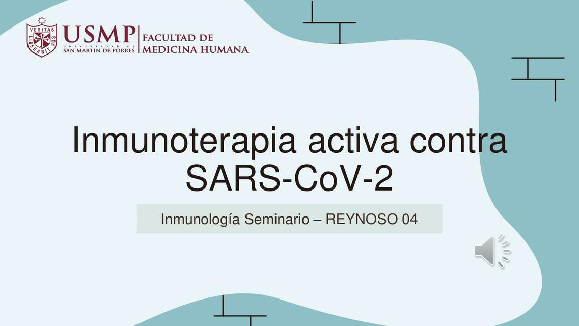 Inmunoterapia activa contra SARS-CoV-2