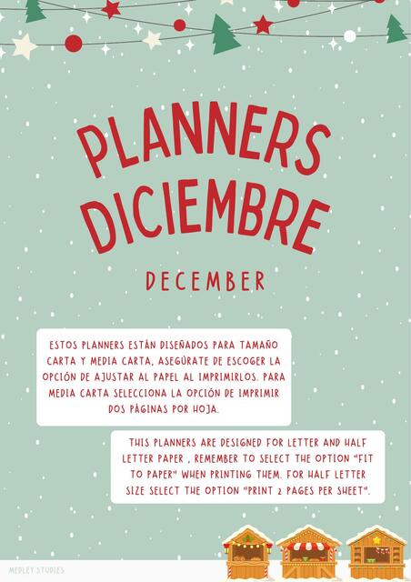 Planners Diciembre 2022