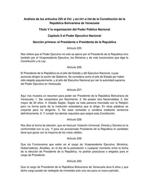 Derecho Constitucional Análisis