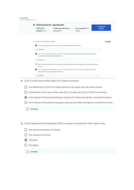 Financial Markets Quiz 2