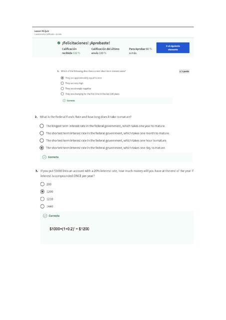 Financial Markets Quiz 8