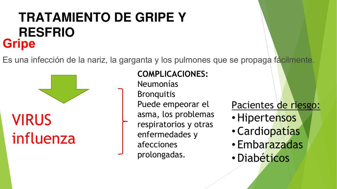 Tratamiento de Gripe y Resfrio 