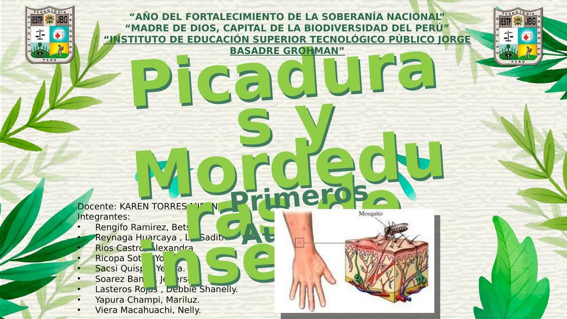 Picaduras y Mordeduras 