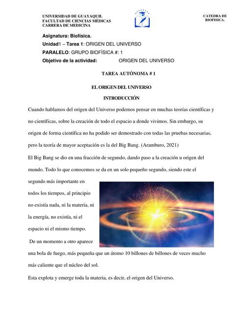 Origen del Universo 