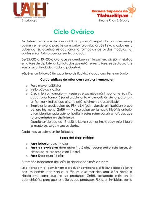 Ciclo Ovárico