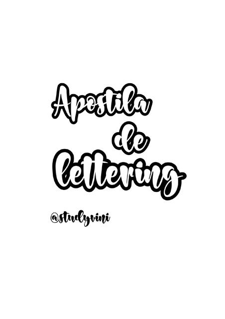 Apostilla de lettering 