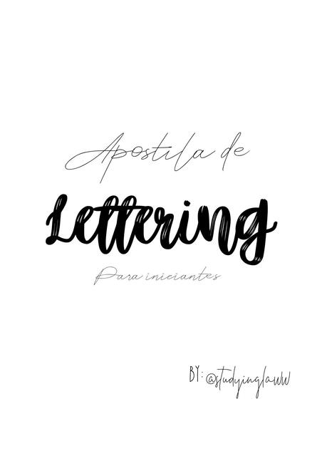 Apostilla lettering