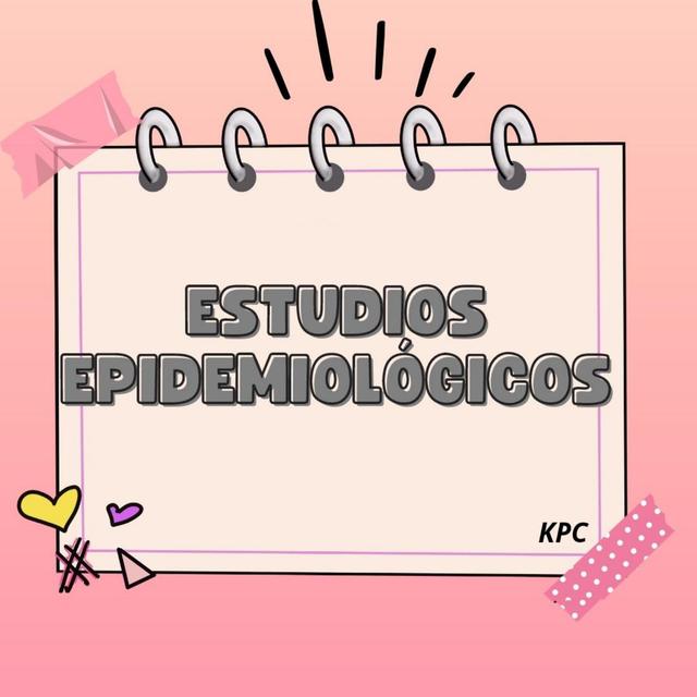 Estudios epidemiológicos infografías