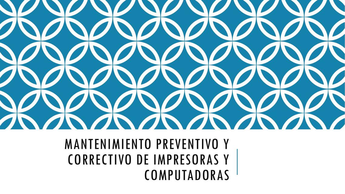 Mantenimiento Preventivo y Correctivo de Impresoras y computadoras