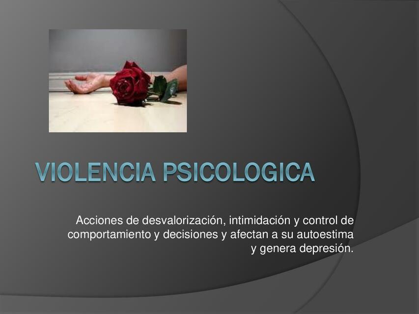 Violencia Psicológica