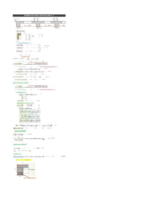 Plantilla De Excel Para Diseño De Vigas T Y L Apuntes De Ingenieria Civil Udocz 8820