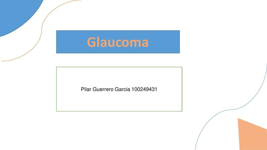 Glaucoma 