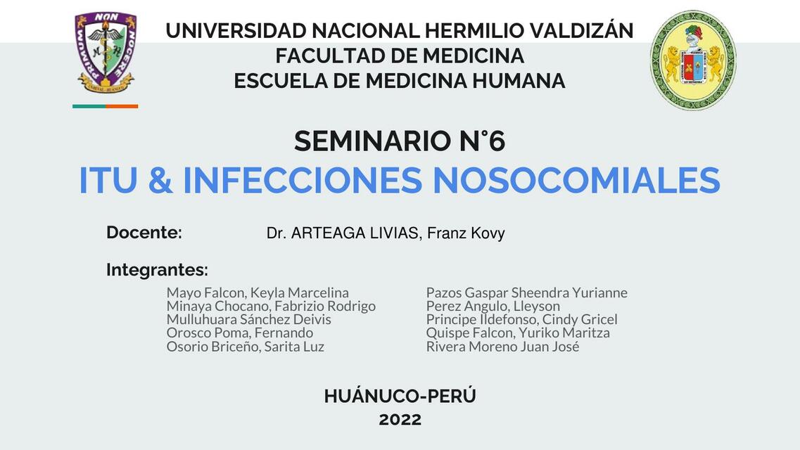 Infecciones nosocomiales