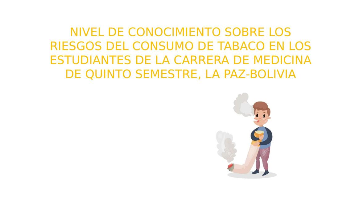 Consumo de Tabaco