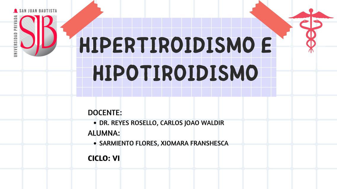 Hipertiroidismo - Hipotiroidsmo