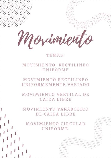 Moviento fisico (MRU, MRUV, MCL, MPCL, y MCU) formulario