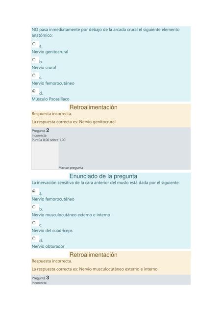 Miembro inferior Examen