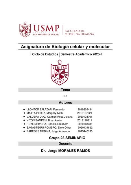 Biología - Práctica - Informe 4