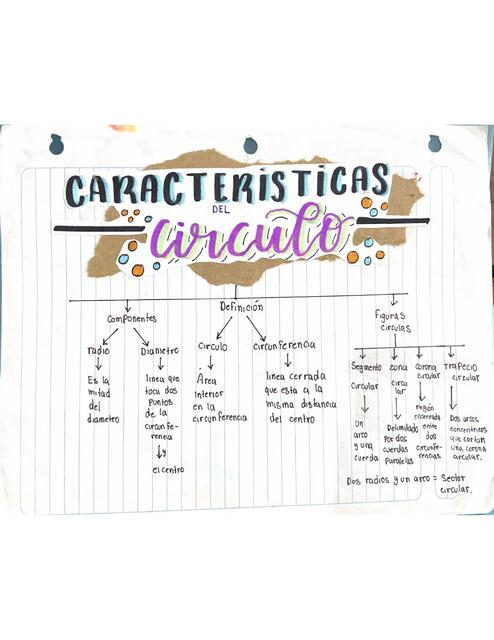 Matemáticas características del circulo