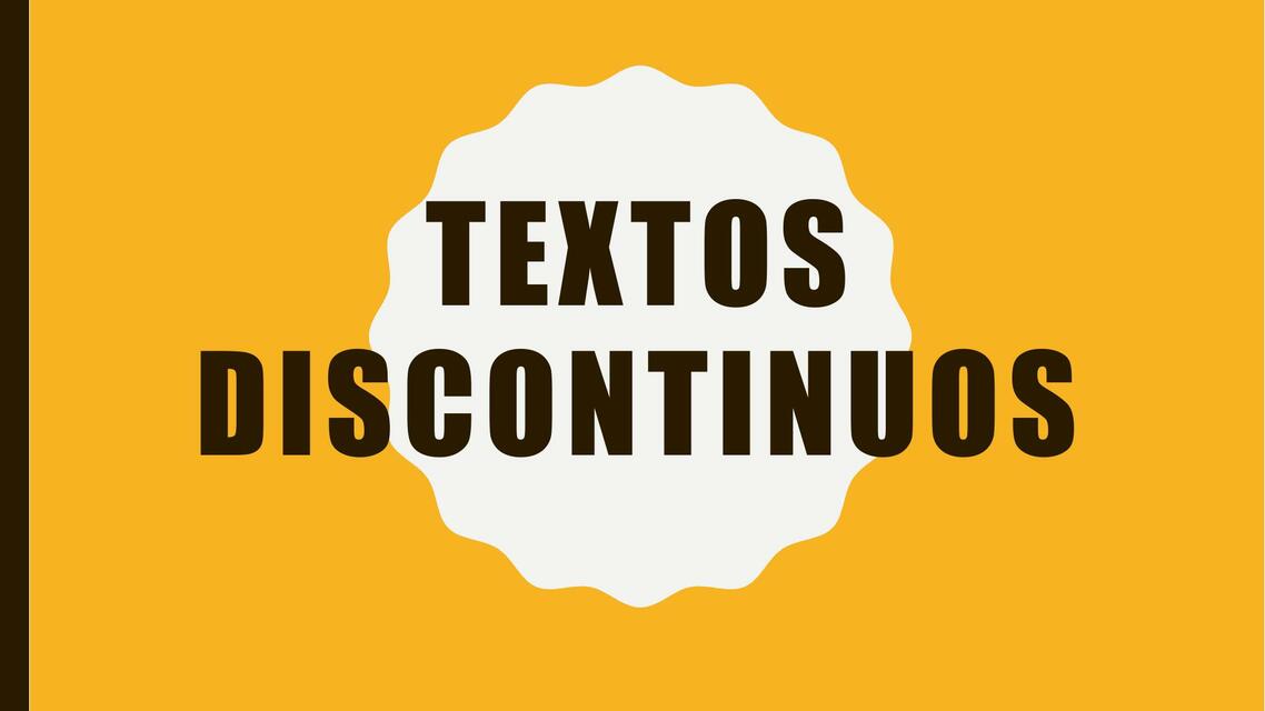 Textos Discontinuos 