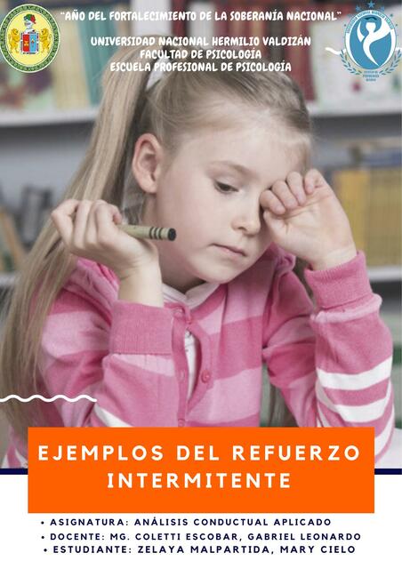 Ejemplos Del Refuerzo Intermitente Psicoestudiante Udocz