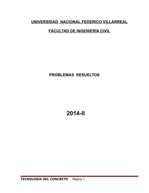 Problemas resueltos tecnología del concreto 