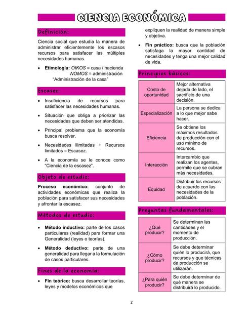 Ciencia económica