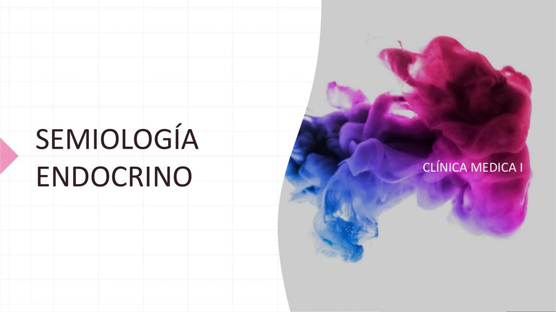 Semiologia endocrino