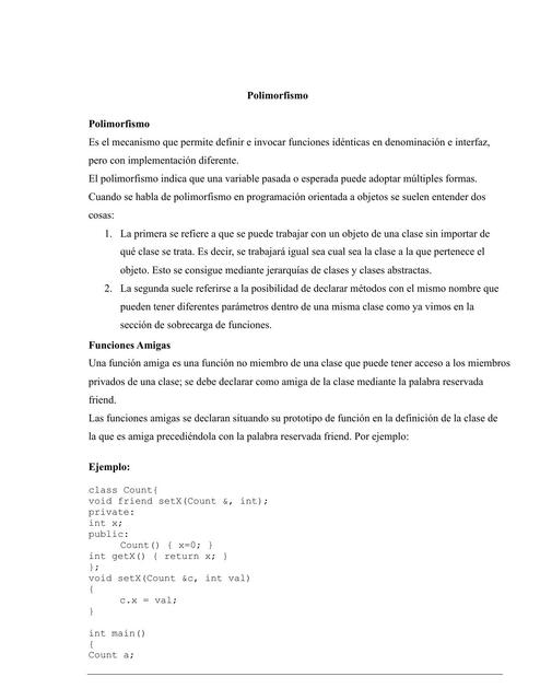 Polimorfismo en C++