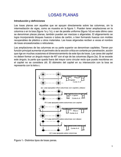 Tipos de Losas y Elementos Estructurales