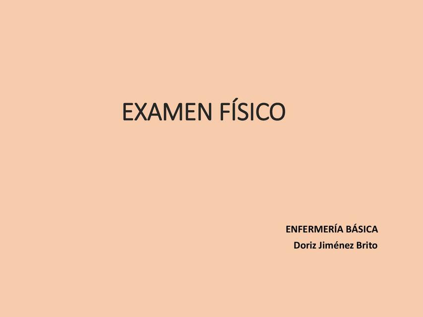 Examen Físico 