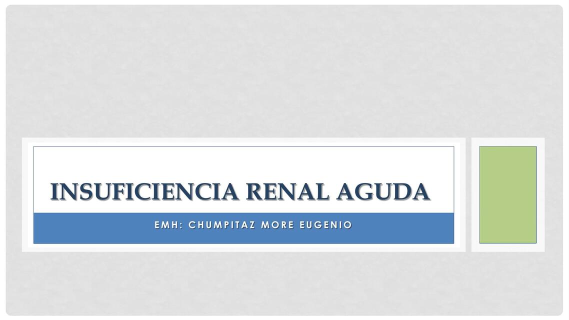 Insuficiencia renal aguda