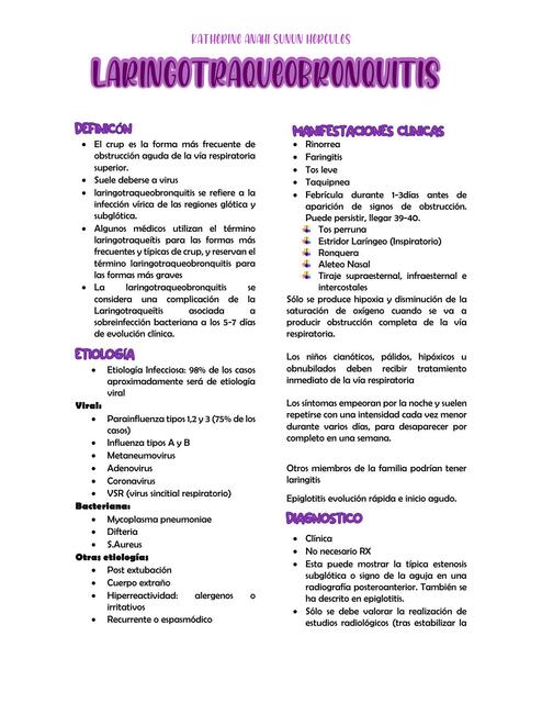 Laringotraqueobronquitis