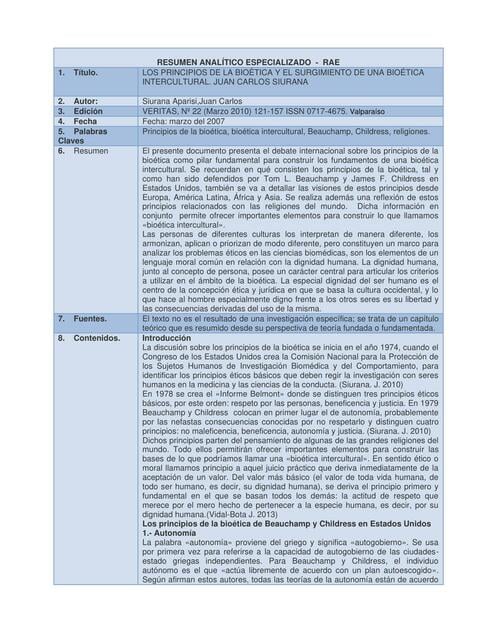 Resumen analítico especializado RAE | Jeniffer Baque Hidalgo | uDocz