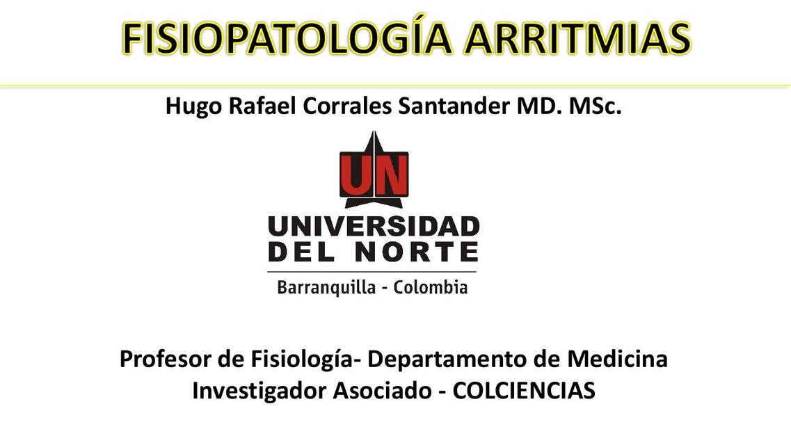 Fisiopatología de las arritmias cardíacas