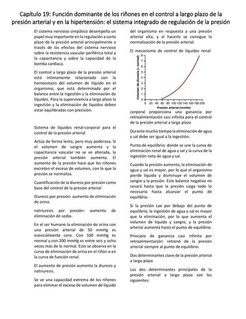 Función dominante de los riñones