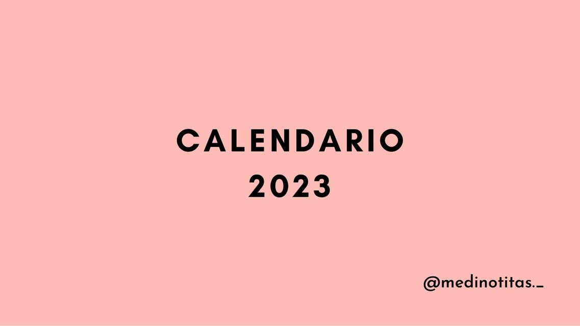 Calendario 2023 Mensual