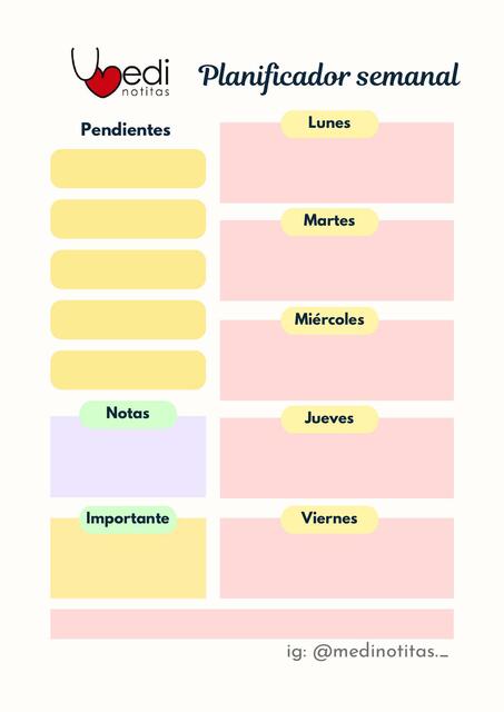 Planificador Semanal