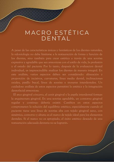 Macro estética dental