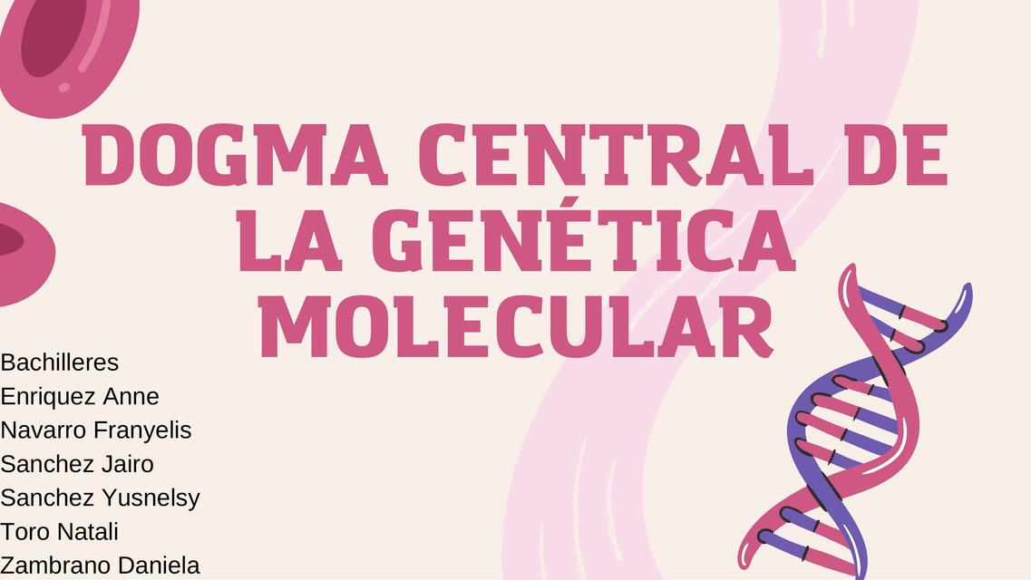 Dogma central dela genética molecular