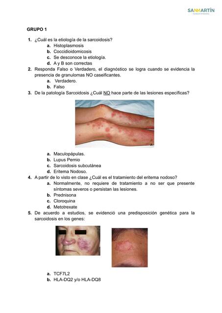 Preguntas  Dermatología 