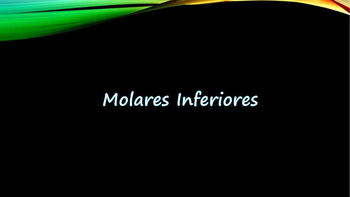 Molares inferiores