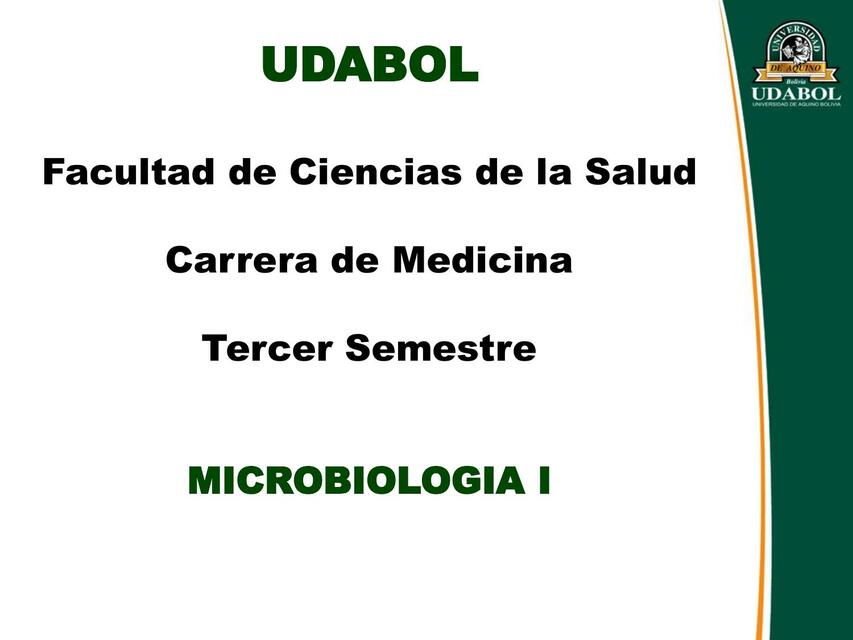 Microbiología I Tema 1 Introducción