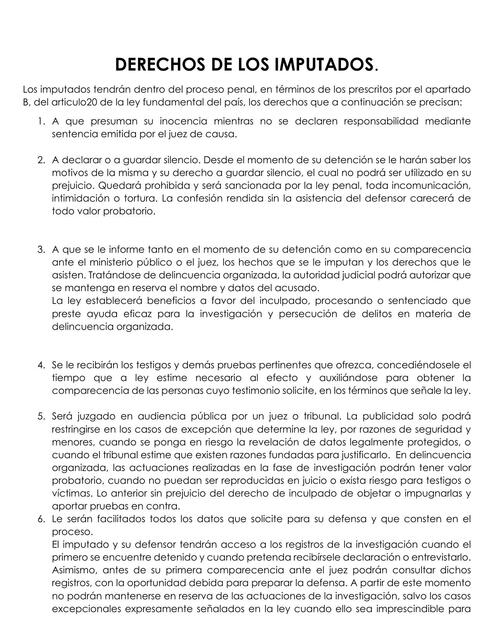 Derechos de los Imputados | Forensic.notes | uDocz